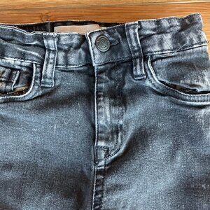 Treasure & Bond Girl's Size 6/7 Black Distressed Skinny Jeans